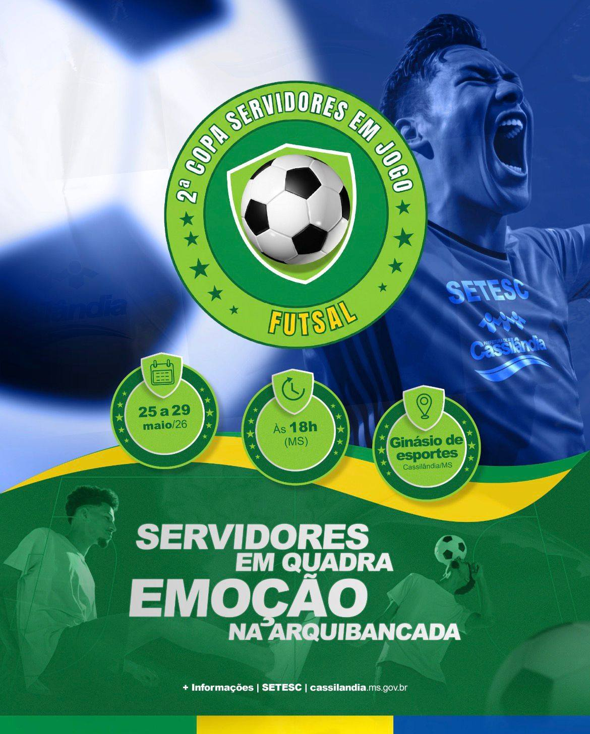 Prefeitura realiza 2ª Copa Servidores em Jogo de Futsal em Cassilândia