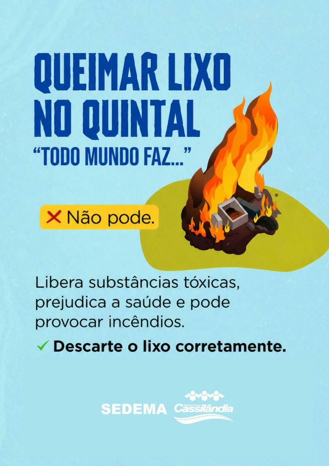 Prefeitura de Cassilândia intensifica campanha de conscientização ambiental no município