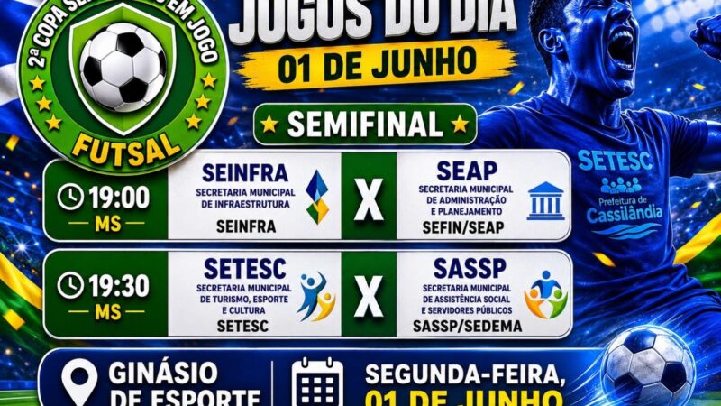 Emoção e disputa marcam as semifinais da 2ª Copa Servidores em Jogo nesta segunda-feira