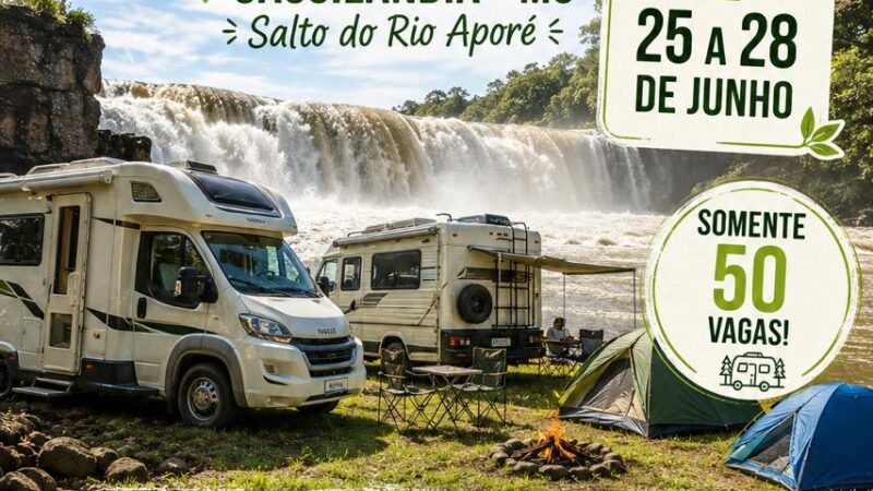 Encontro Campistas Raiz movimentará o Salto do Rio Aporé com programação cultural e turística em Cassilândia