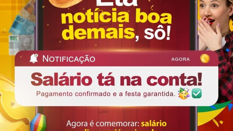 Salário dos servidores municipais já está na conta, informa Prefeitura de Cassilândia