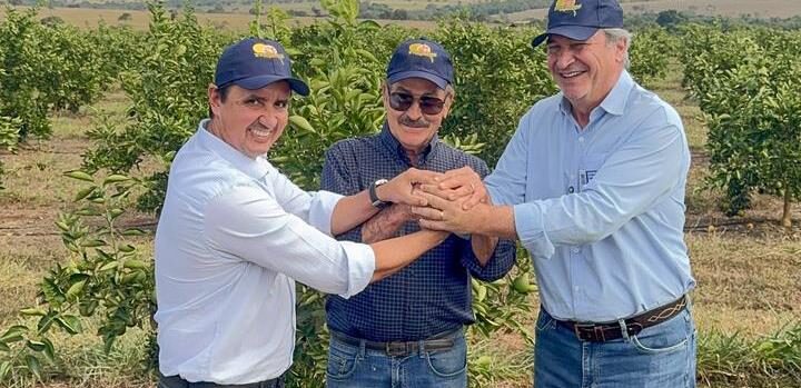Prefeito Rodrigo Freitas visita plantação de laranjas e destaca potencial da citricultura em Cassilândia