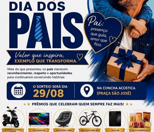 ACEC lança campanha especial de Dia dos Pais com apoio da Prefeitura e da Câmara Municipal