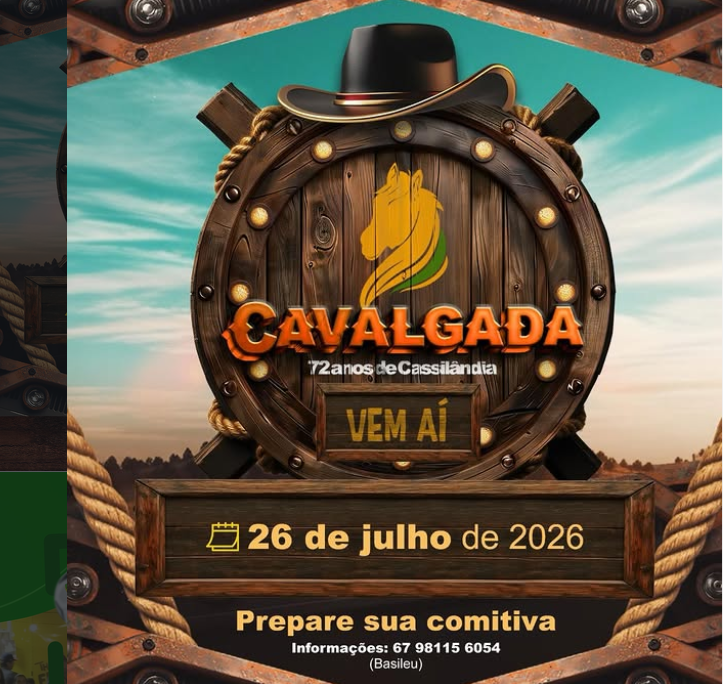 Contagem regressiva para a maior Cavalgada da região já começou em Cassilândia