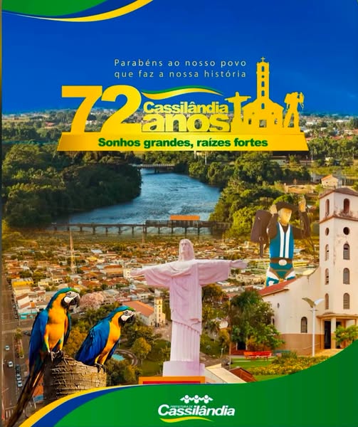 Cassilândia celebra 72 anos com avanços que transformam a qualidade de vida da população