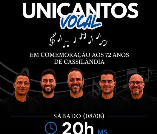 Prefeitura Municipal de CassilândiaCassilândia celebra 72 anos do município com noite de música, cultura e interação na Praça São José