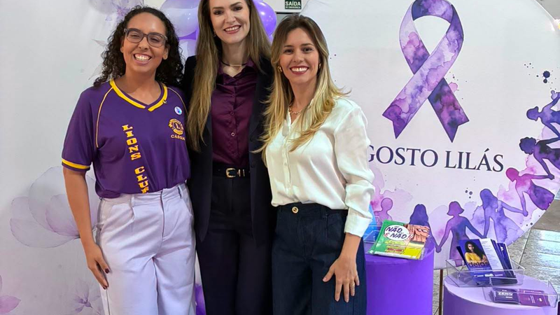 Agosto Lilás promove bate-papo sobre prevenção e combate à violência contra a mulher em Cassilândia