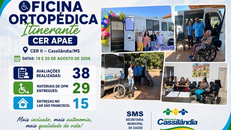 Prefeitura e Secretaria Municipal de Saúde fortalecem atendimento especializado com Oficina Ortopédica Itinerante