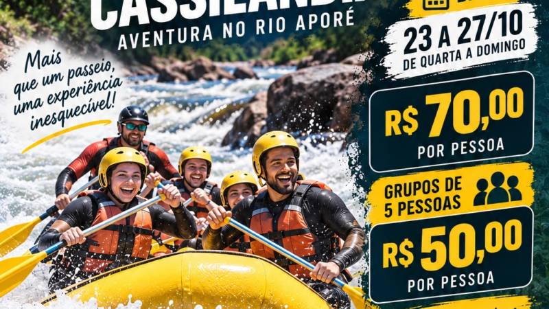 Cassilândia recebe etapa de canoagem e destaca o Rio Aporé como destino de aventura e contato com a natureza