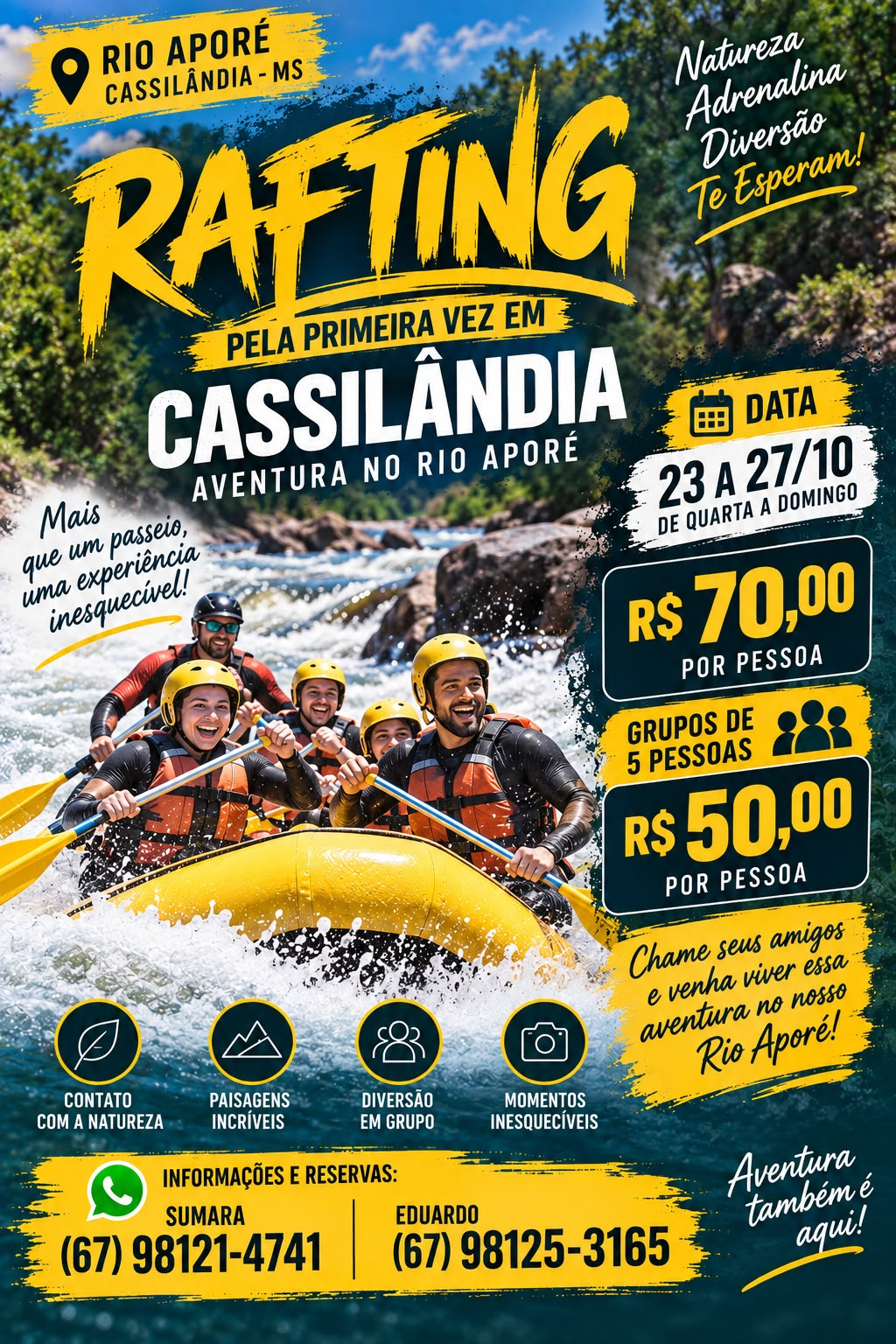 Cassilândia recebe etapa de canoagem e destaca o Rio Aporé como destino de aventura e contato com a natureza