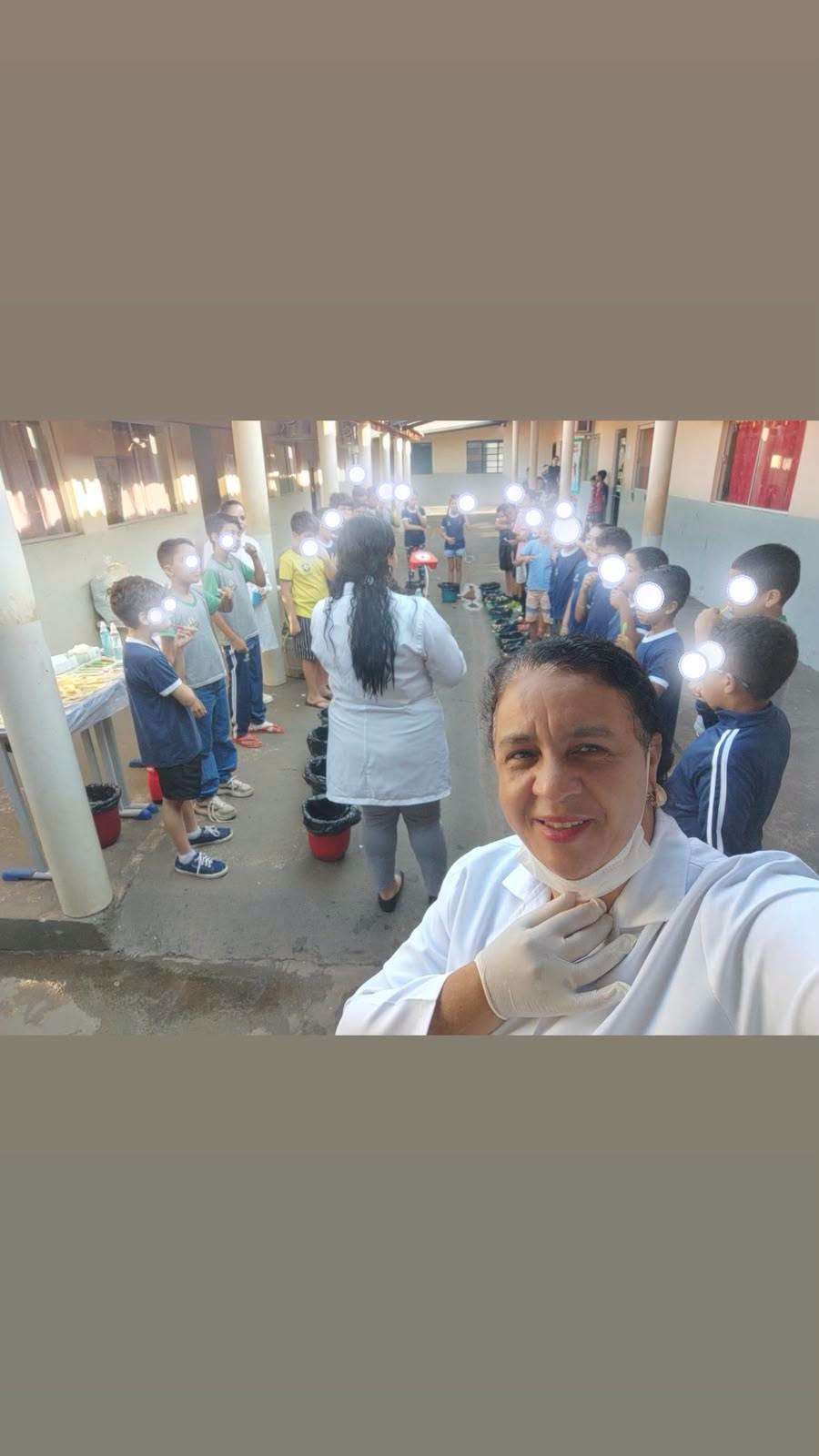 Secretaria de Saúde promove ações de saúde bucal na Escola Municipal Maria Aparecida de Paula