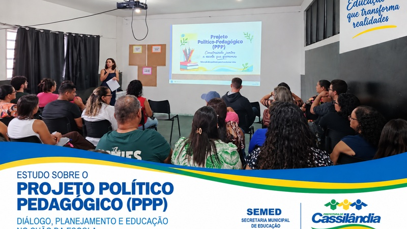 SEMED promove estudo sobre elaboração, revisão e atualização do PPP nas escolas municipais