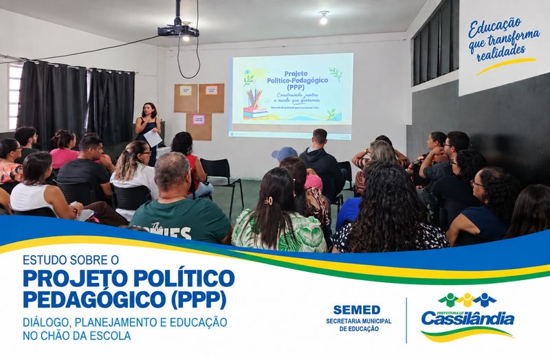 SEMED promove estudo sobre elaboração, revisão e atualização do PPP nas escolas municipais