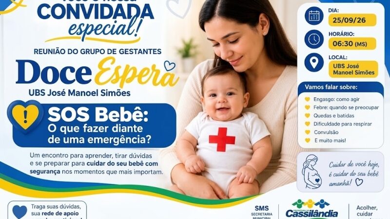 CONVITE – Grupo de Gestantes “Doce Espera” promove encontro