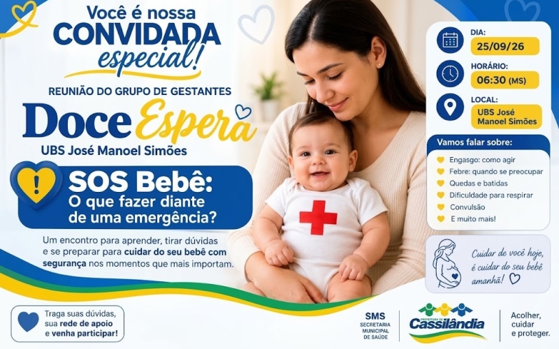CONVITE – Grupo de Gestantes “Doce Espera” promove encontro