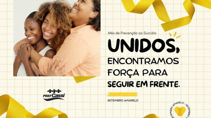 PM Cassilândia reforça ações de prevenção ao suicídio durante o Setembro Amarelo