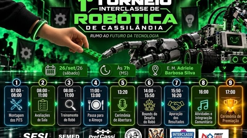 Cassilândia sedia 1º Torneio Interclasse de Robótica da região