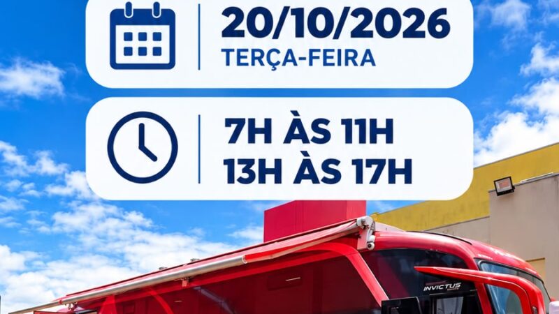 Campanha de doação de sangue será realizada em Cassilândia no dia 20 de outubro