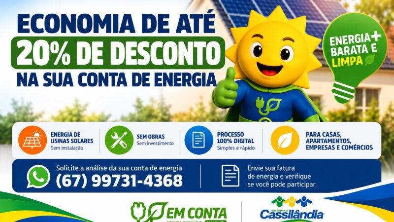 População ainda pode solicitar desconto de até 20% na conta de energia