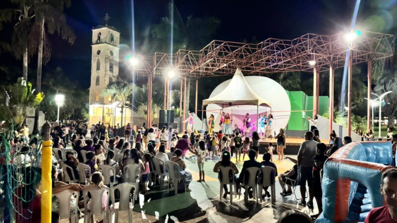 Prefeitura e SETESC promovem tarde de diversão para crianças na Praça São José