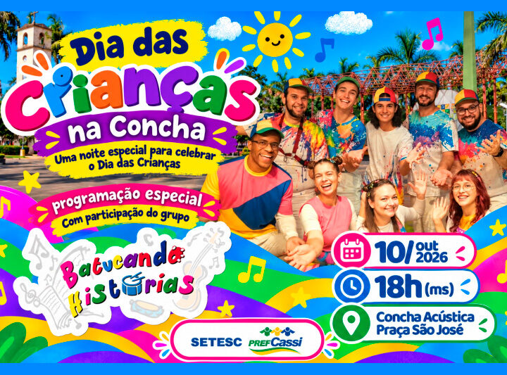 É HOJE! Cassilândia celebra o Dia das Crianças com festa especial na Praça São José