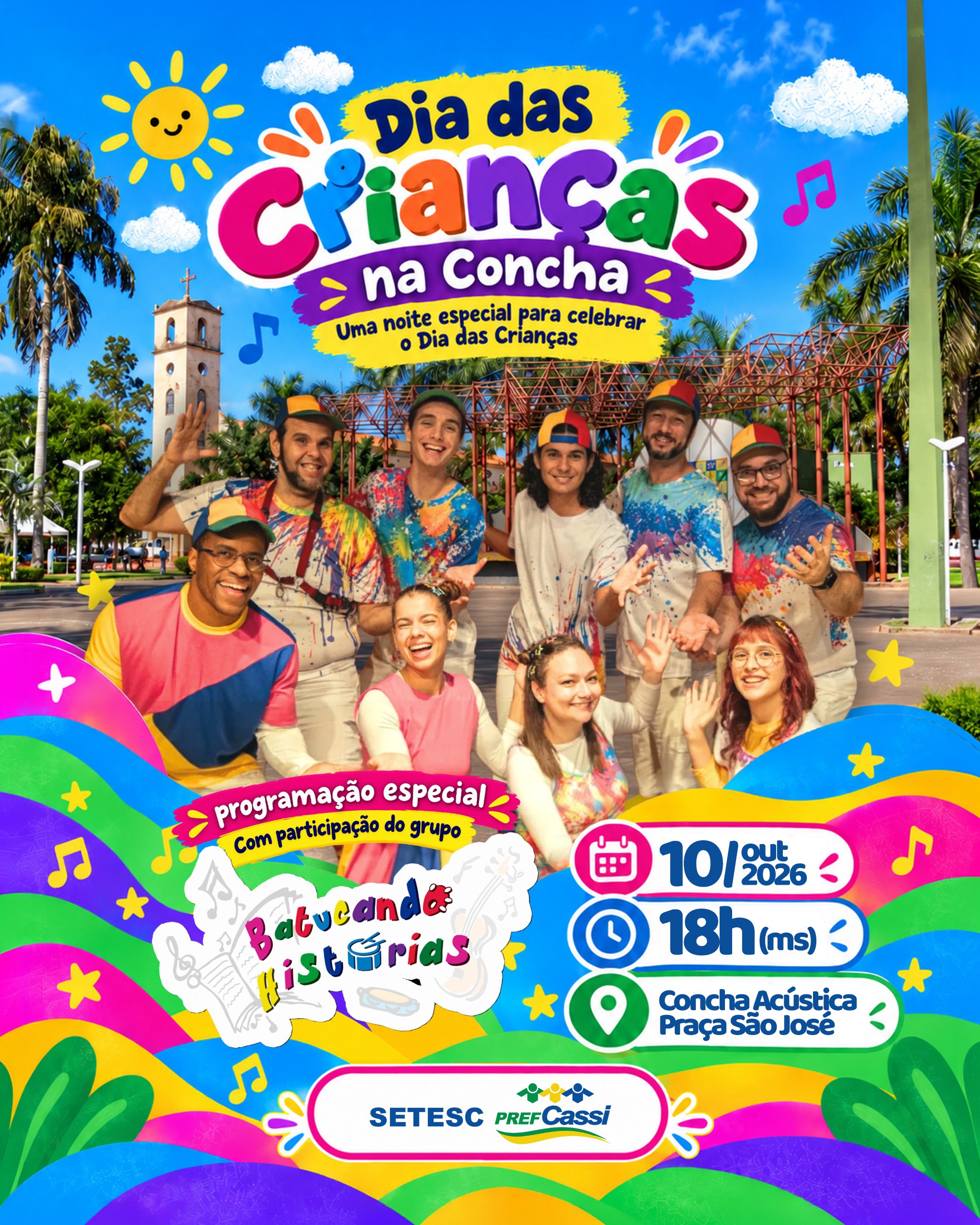Cassilândia prepara festa especial para celebrar o Dia das Crianças na Praça São José