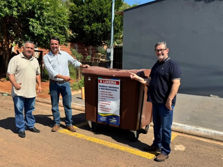 Prefeitura de Cassilândia inicia projeto-piloto com novos contêineres para coleta de lixo no Jardim Campo Grande