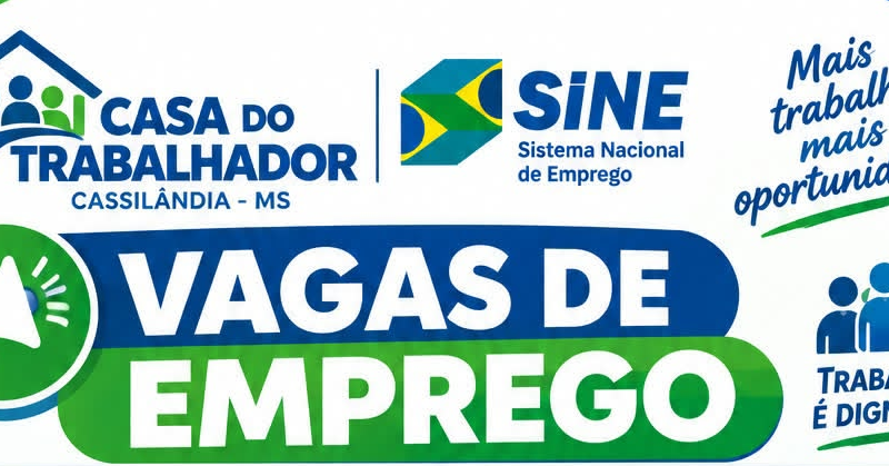 Casa do Trabalhador de Cassilândia disponibilizou 38 vagas de emprego